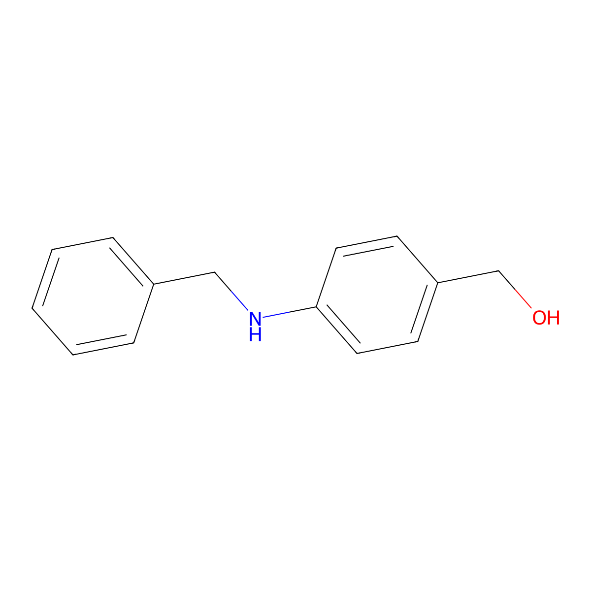 N-Benzyl-4-hydroxymethylaniline molecular structure, CAS 145153-06-6