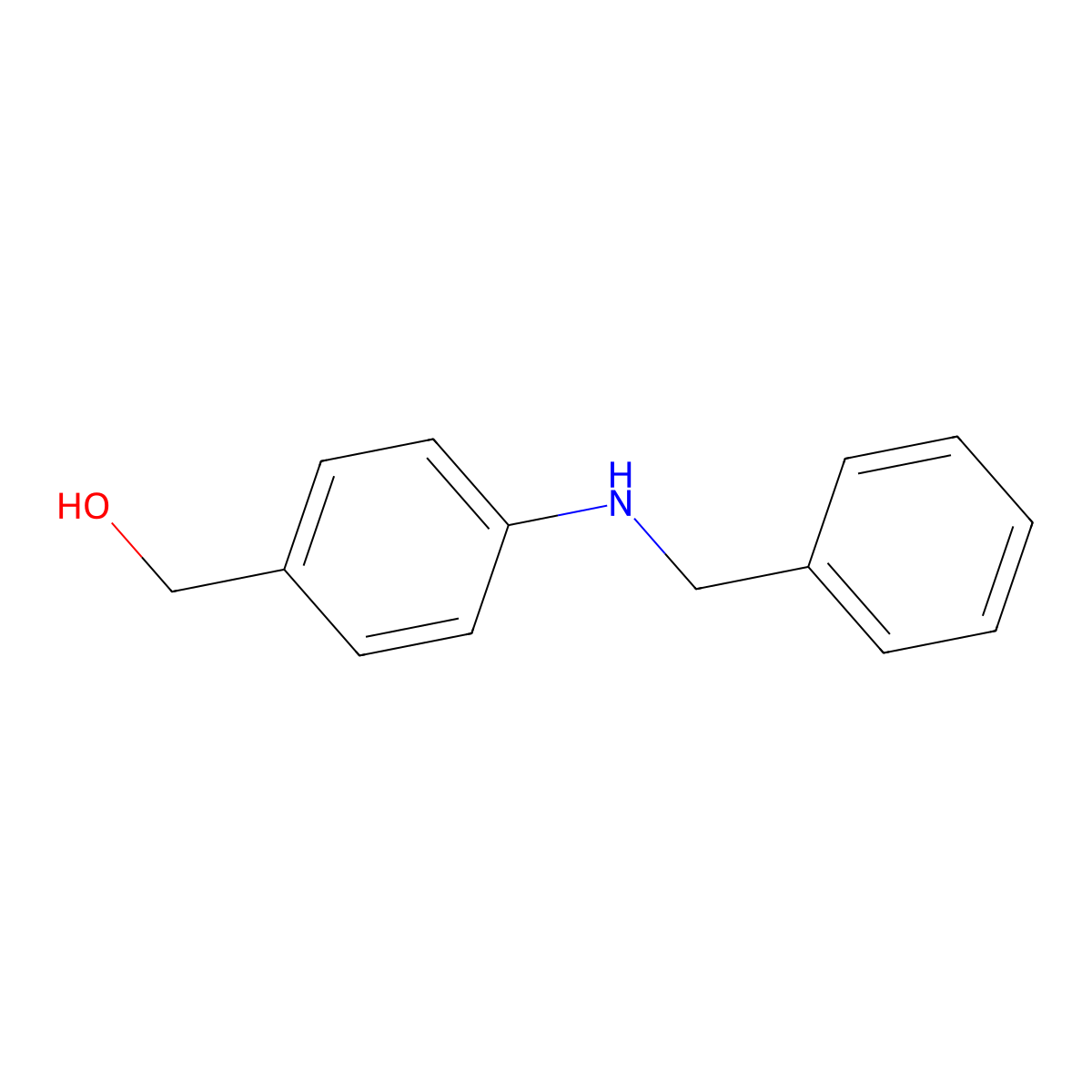 N-Benzyl-4-hydroxymethylaniline molecular structure, CAS 145153-06-6