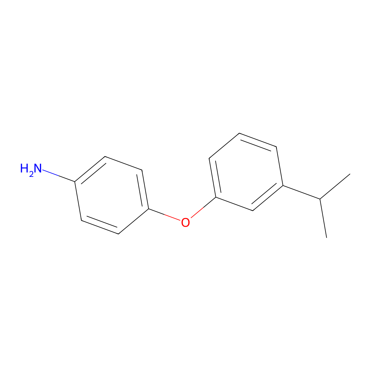 4-(3-Isopropylphenoxy)aniline molecular structure, CAS 145157-93-3