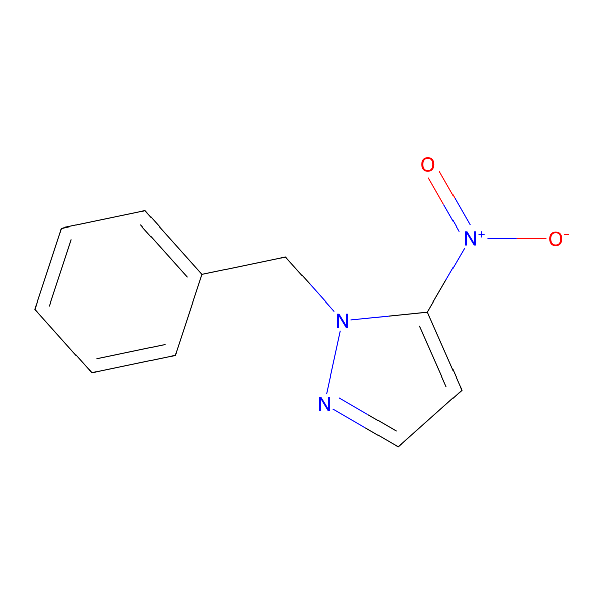 1-Benzyl-5-nitro-1h-pyrazole molecular structure, CAS 145162-69-2