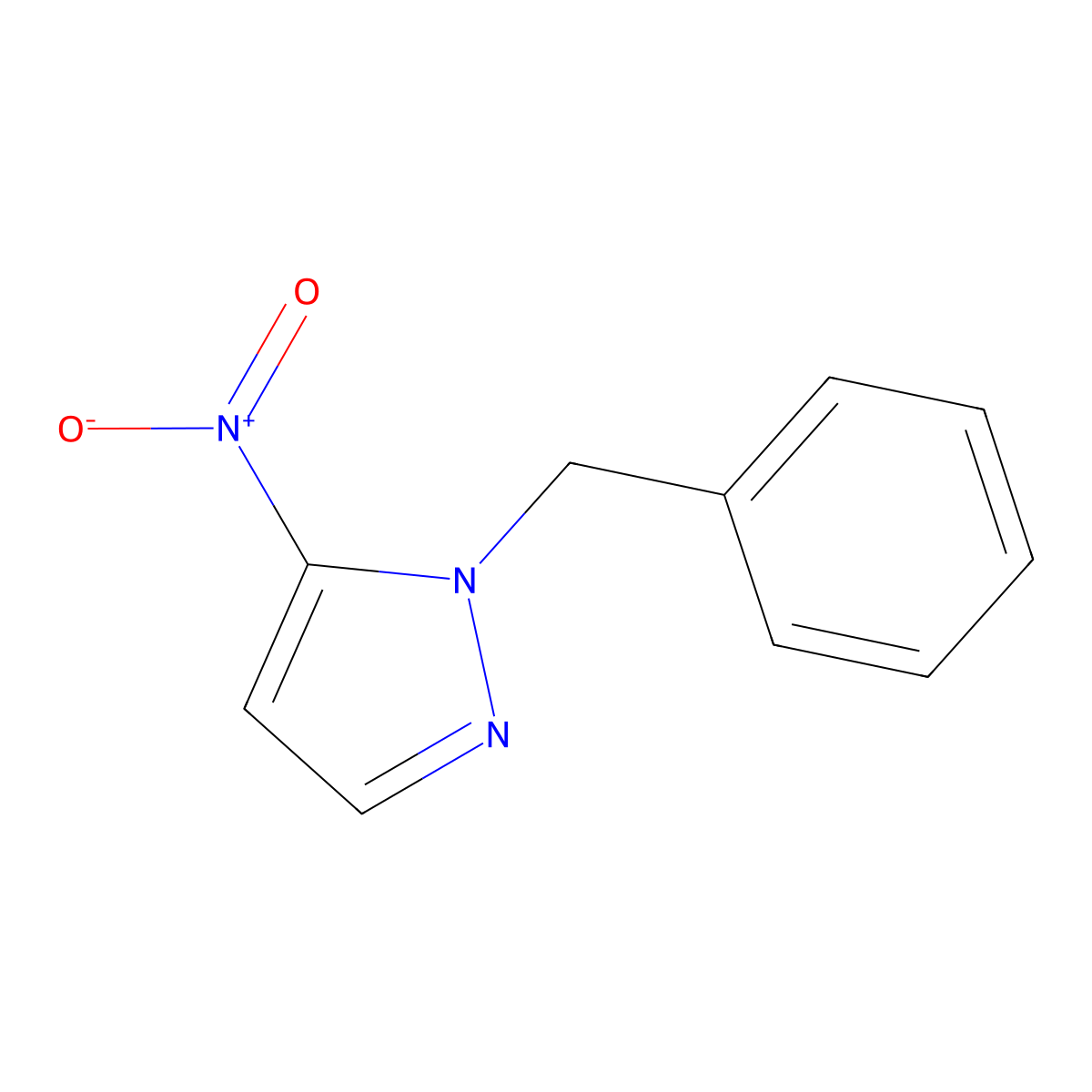 1-Benzyl-5-nitro-1h-pyrazole molecular structure, CAS 145162-69-2