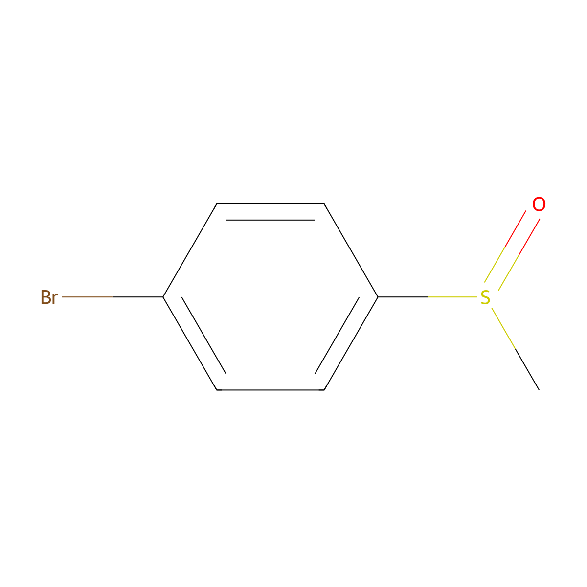 (S)-1-Bromo-4-(methylsulfinyl)benzene molecular structure, CAS 145166-15-0