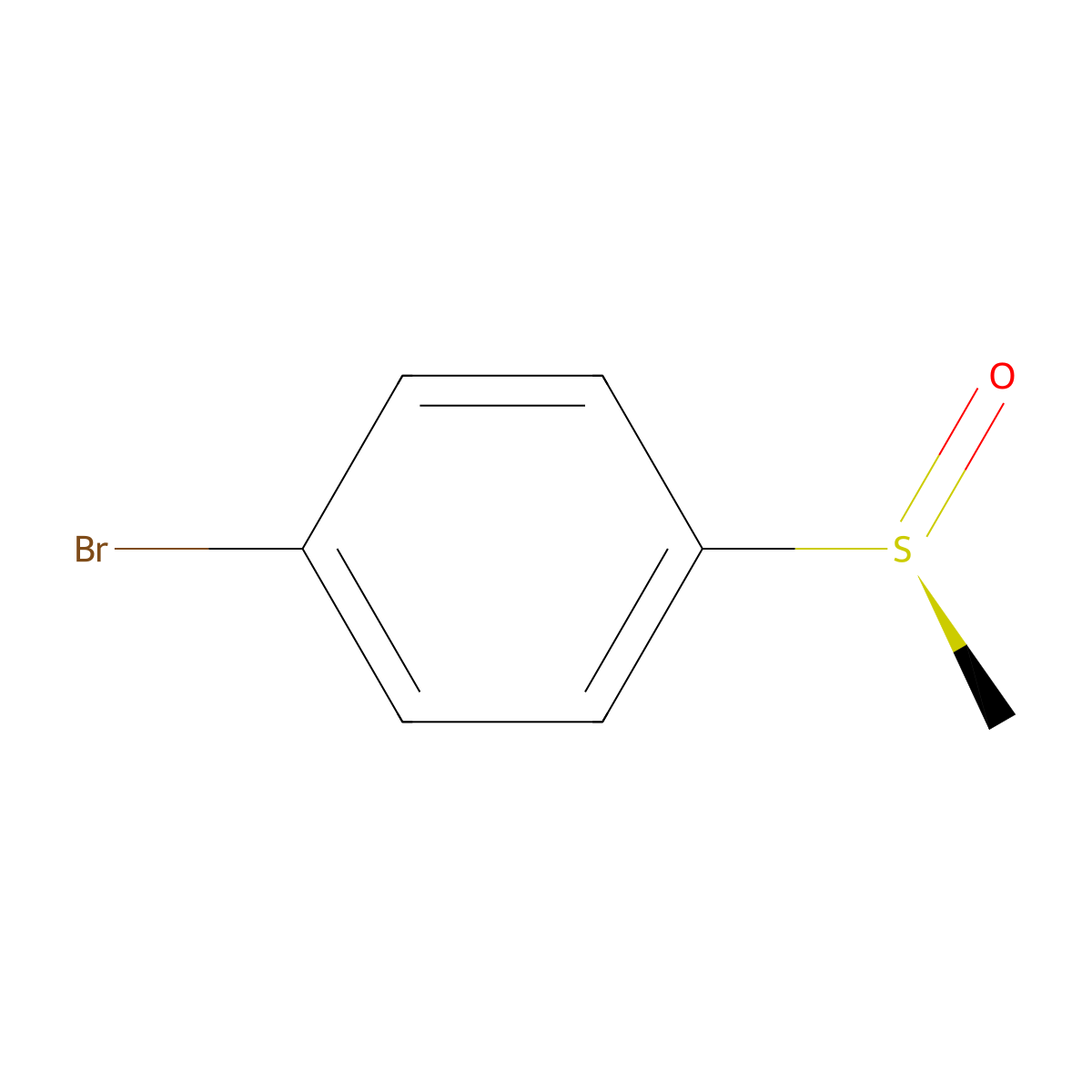 (S)-1-Bromo-4-(methylsulfinyl)benzene molecular structure, CAS 145166-15-0