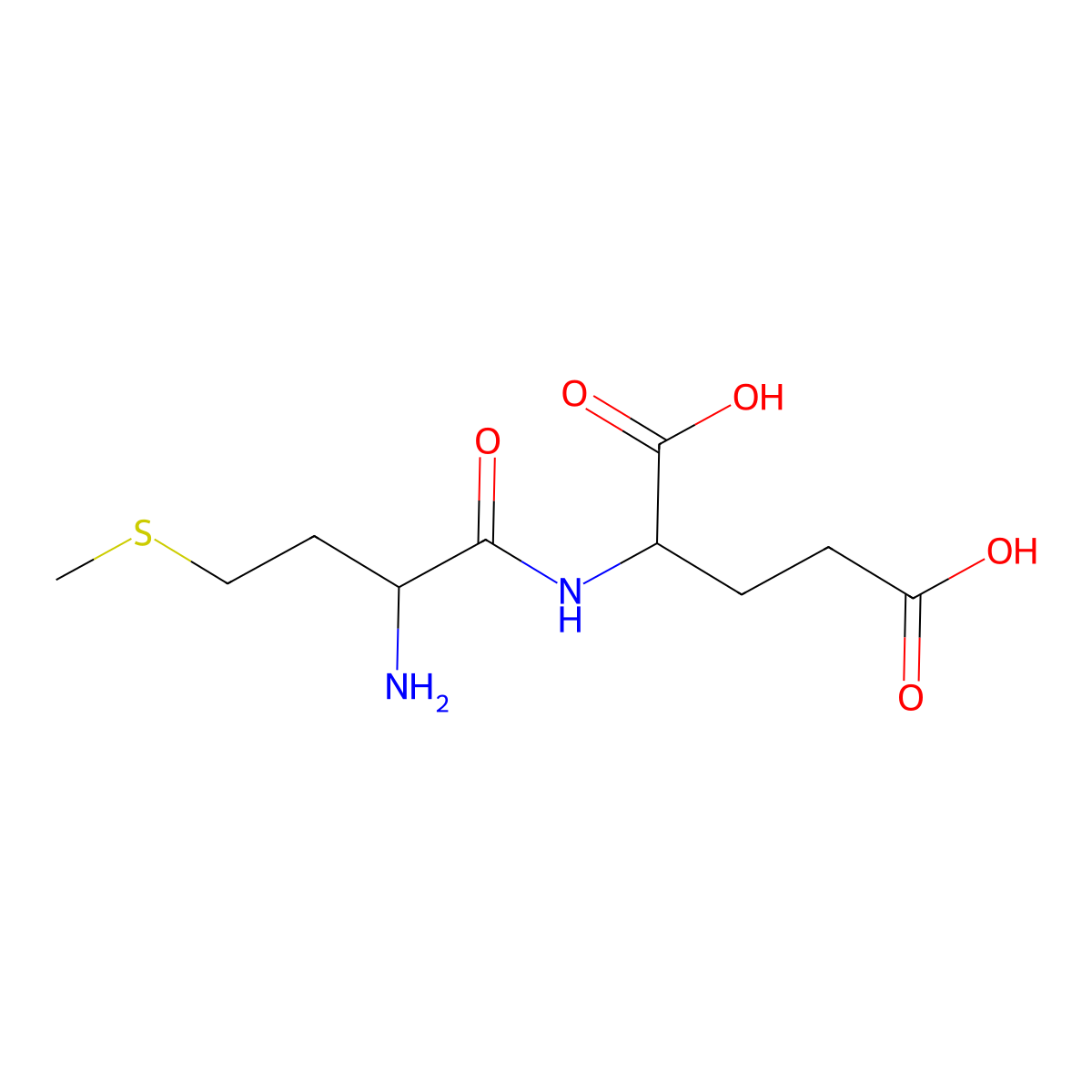 Methionylglutamic acid molecular structure, CAS 14517-44-3