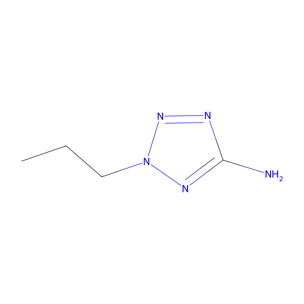 2H-Tetrazol-5-amine, 2-propyl- molecular structure, CAS 145181-98-2