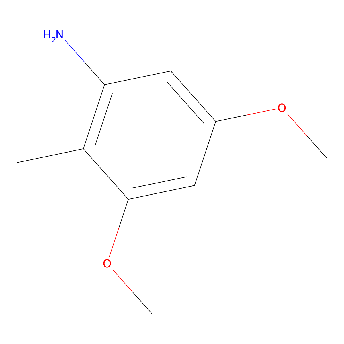 3,5-Dimethoxy-2-methylaniline molecular structure, CAS 145183-06-8