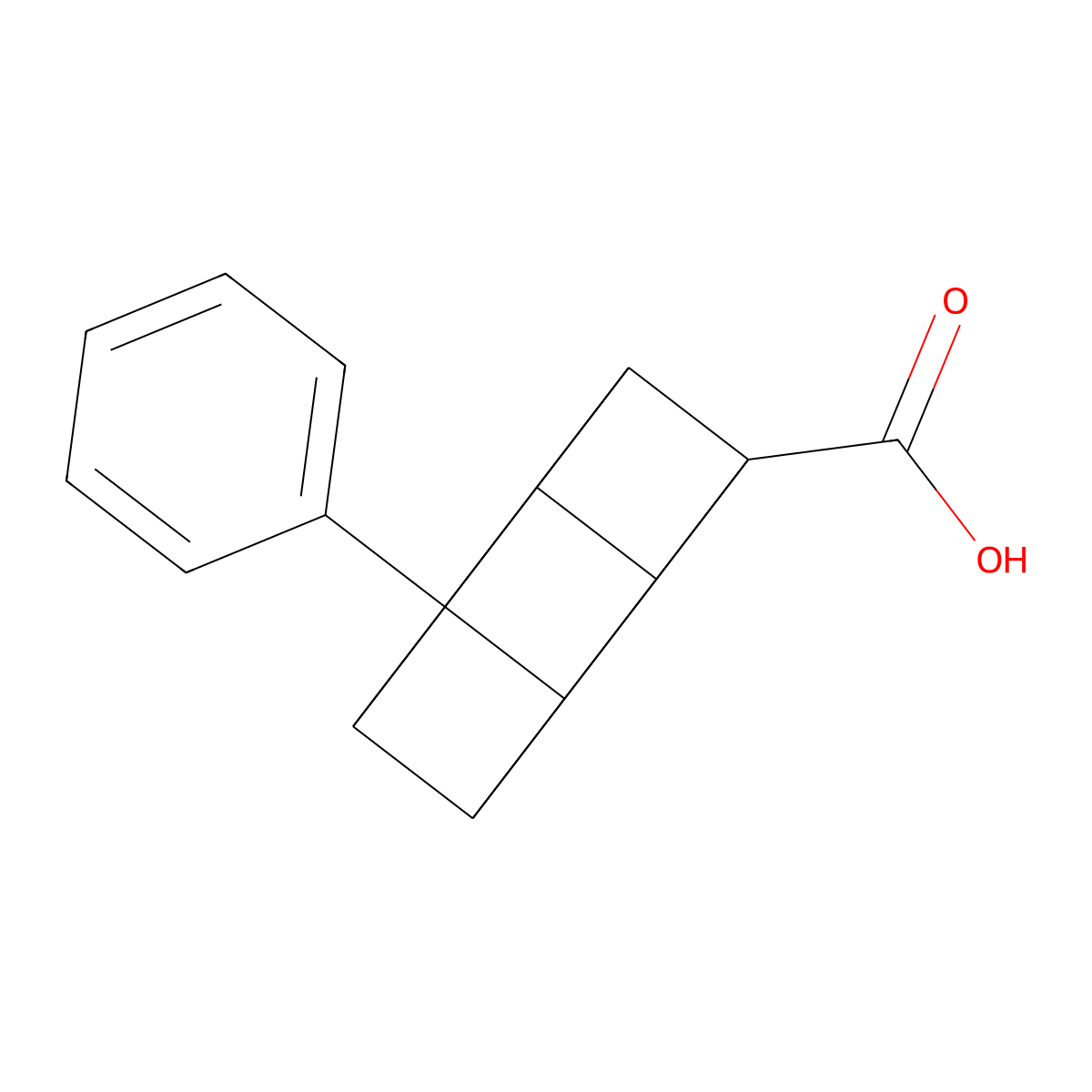 4-Phenylcubane-1-carboxylic acid molecular structure, CAS 145193-70-0