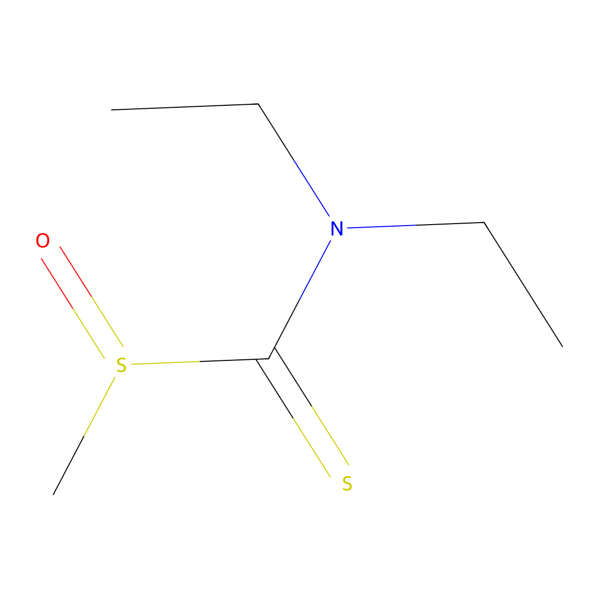 Methyl-N,N-diethylthiocarbamate molecular structure, CAS 145195-14-8
