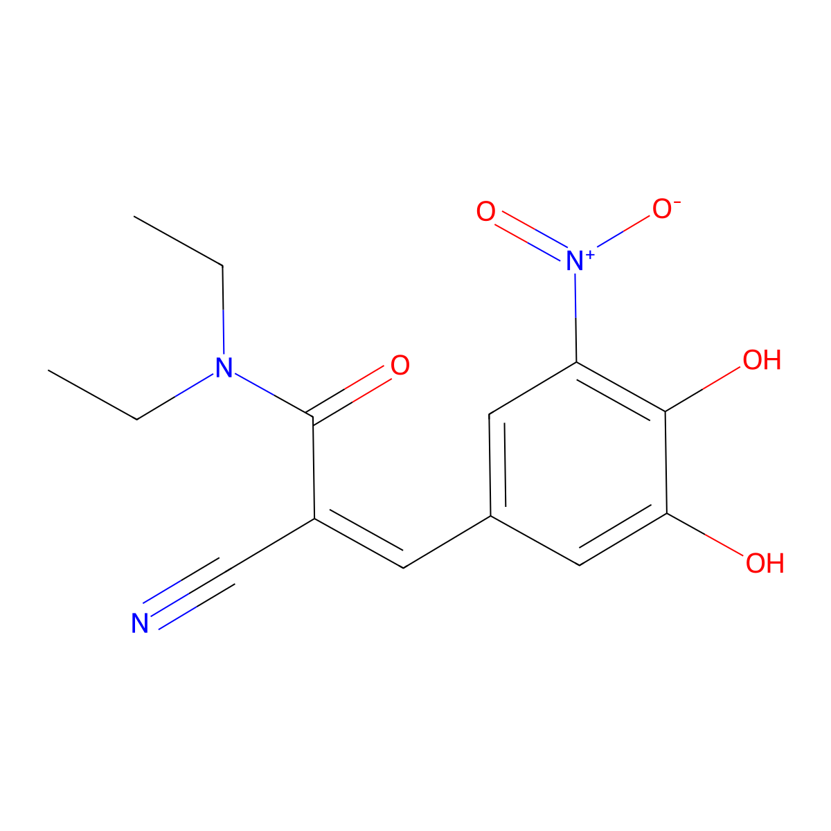 (Z)-Entacapone molecular structure, CAS 145195-63-7