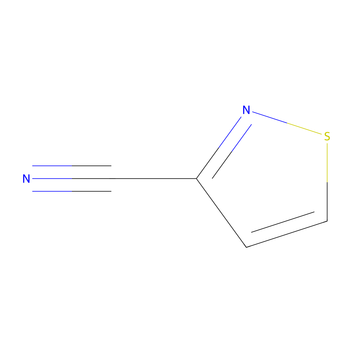 1,2-Thiazole-3-carbonitrile molecular structure, CAS 1452-17-1