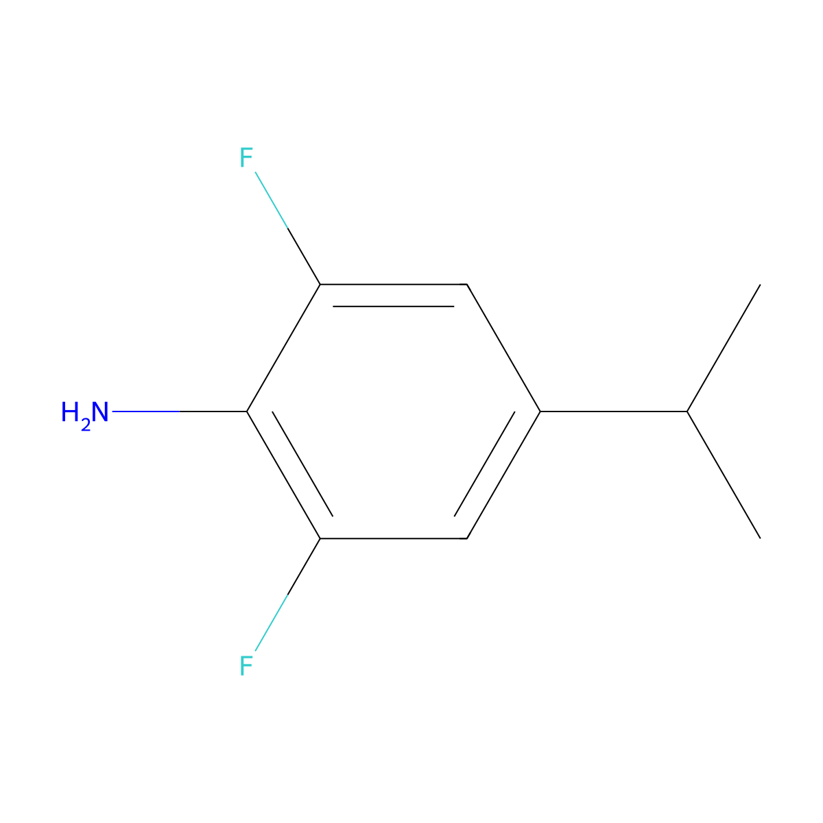 2,6-Difluoro-4-(propan-2-yl)aniline molecular structure, CAS 1452007-20-3