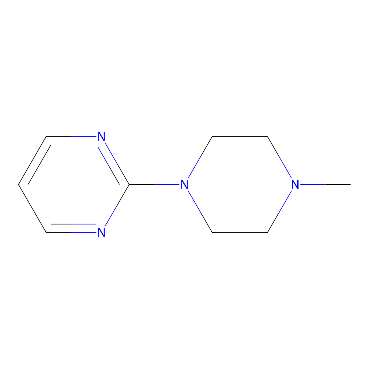 2-(4-Methylpiperazin-1-yl)pyrimidine molecular structure, CAS 145208-86-2