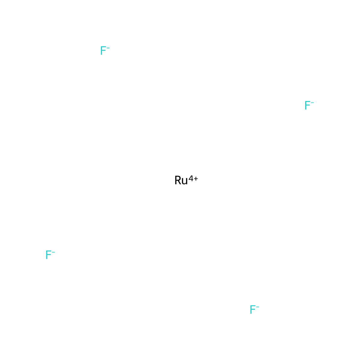 Ruthenium pentafluoride molecular structure, CAS 14521-18-7