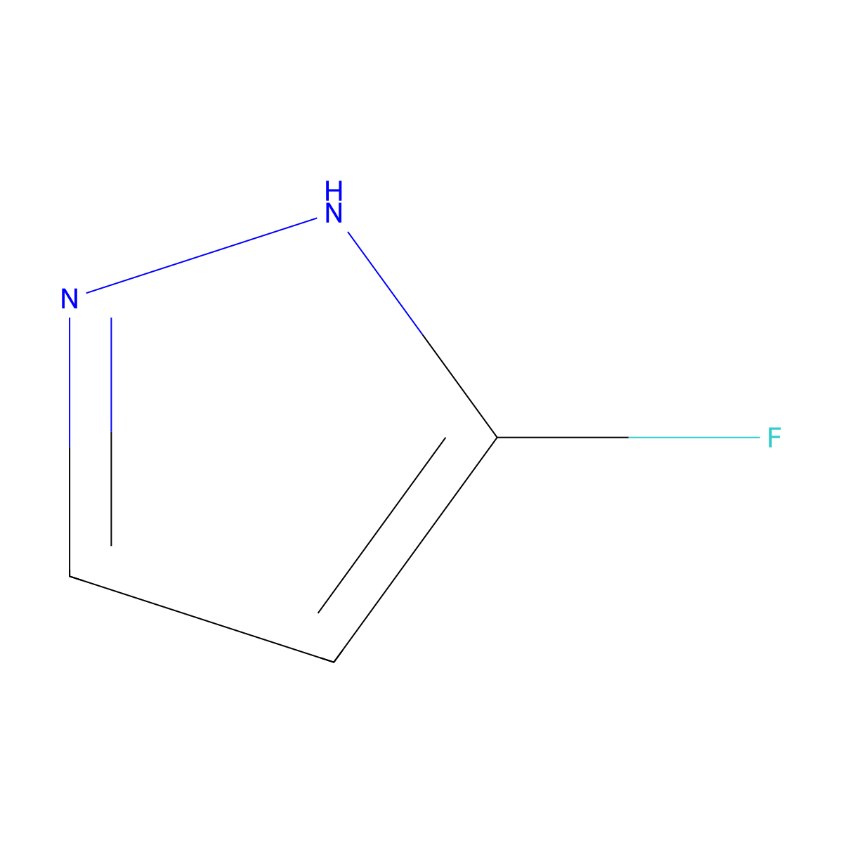 3-fluoro-1H-pyrazole molecular structure, CAS 14521-81-4