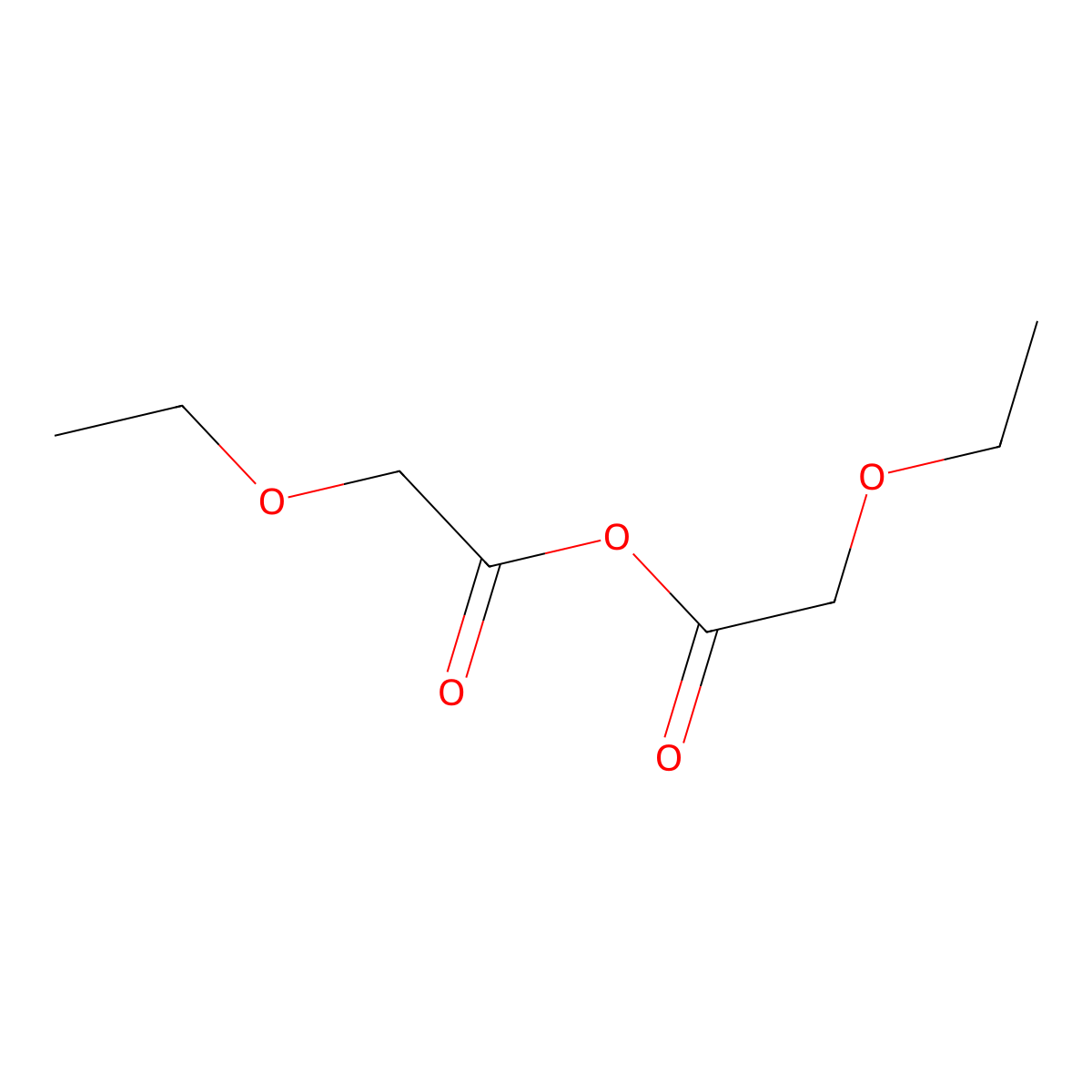 Ethoxyacetic anhydride molecular structure, CAS 14521-87-0
