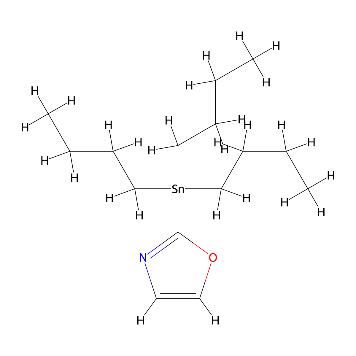2-(Tri-n-butylstannyl)oxazole molecular structure, CAS 145214-05-7