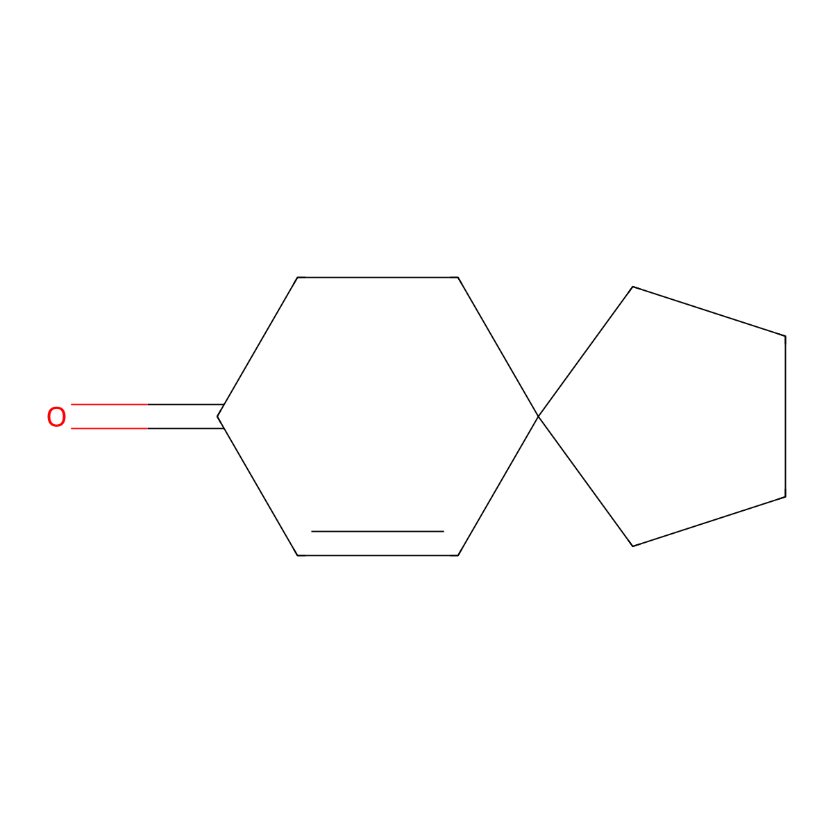 Spiro(4.5)dec-6-ene-8-one molecular structure, CAS 14523-53-6