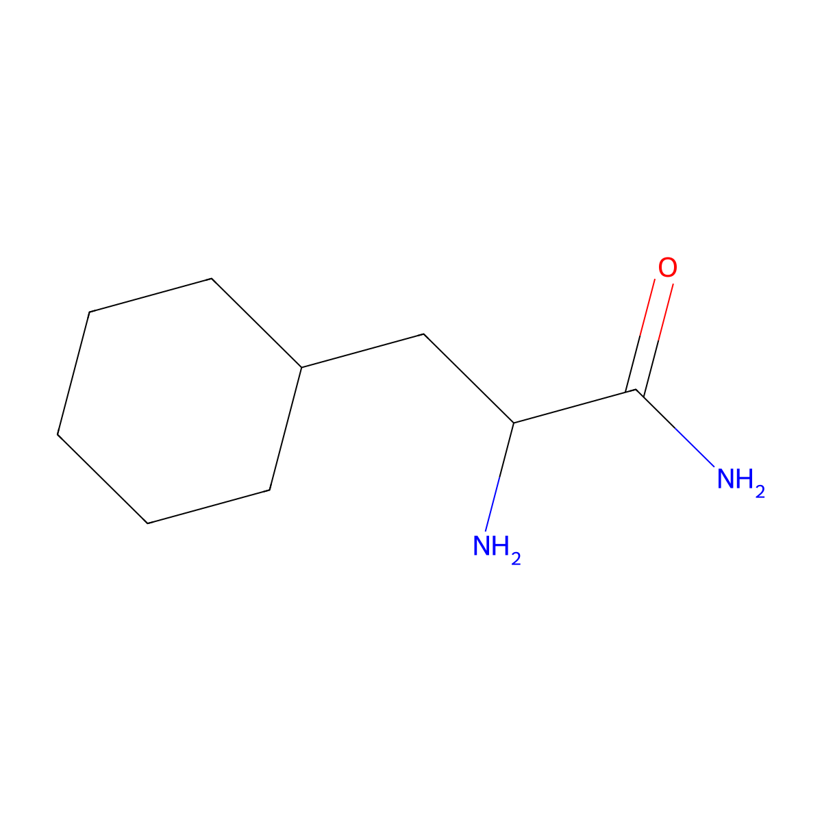 (S)-2-Amino-3-cyclohexylpropanamide molecular structure, CAS 145232-34-4