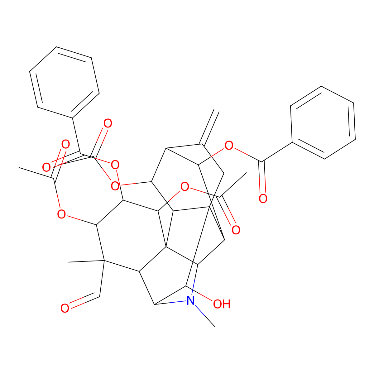 Delgrandine molecular structure, CAS 145237-05-4