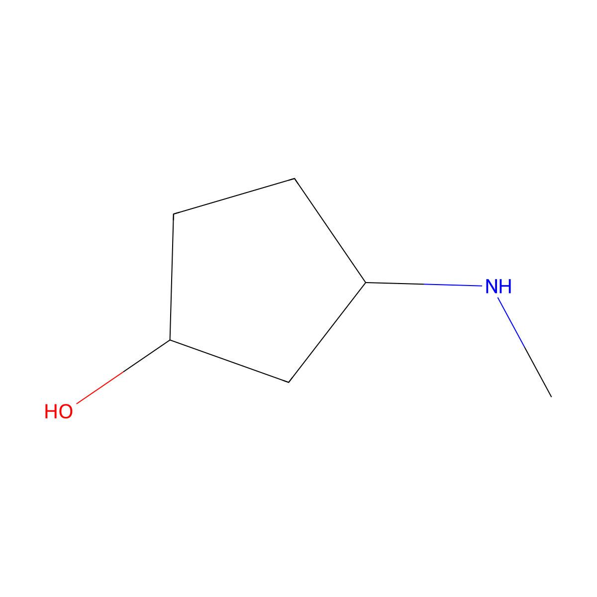 Cis-(1s,3r)-3-(Methylamino)cyclopentan-1-ol molecular structure, CAS 1452466-65-7