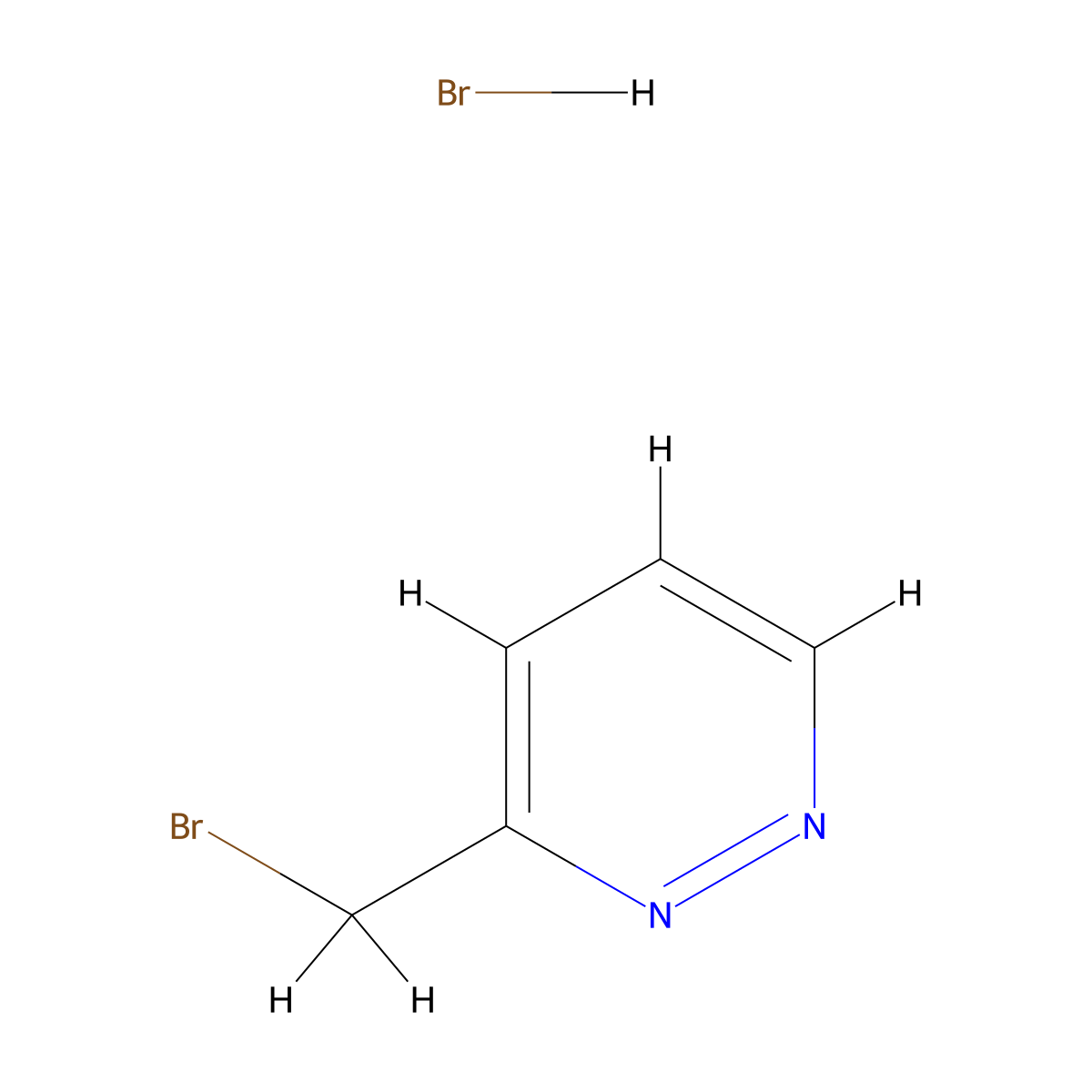 3-(Bromomethyl)pyridazine hydrobromide molecular structure, CAS 1452483-94-1