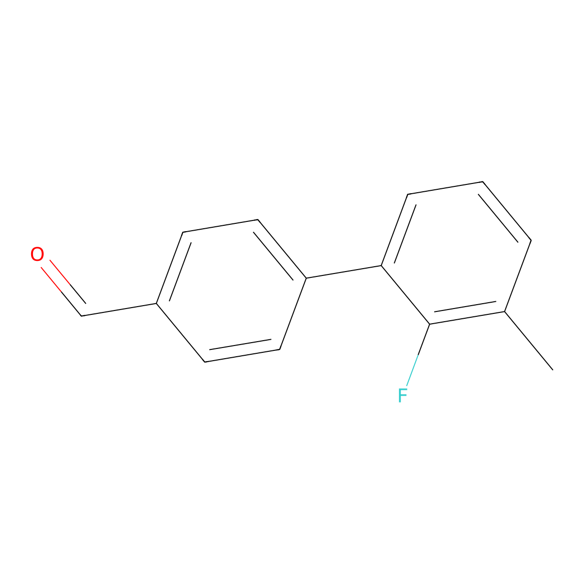 2'-Fluoro-3'-methyl-[1,1'-biphenyl]-4-carbaldehyde molecular structure, CAS 1452490-66-2
