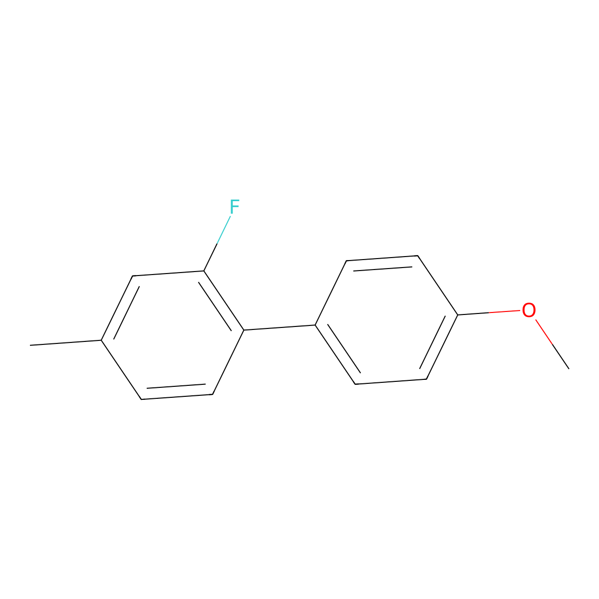 2-Fluoro-1-(4-methoxyphenyl)-4-methylbenzene molecular structure, CAS 1452490-93-5