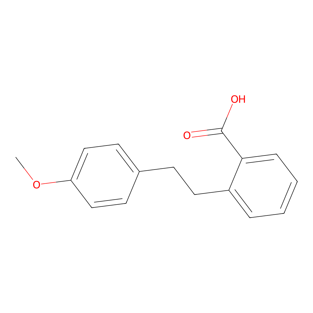 2-[2-(4-Methoxyphenyl)ethyl]benzoic acid molecular structure, CAS 14525-71-4