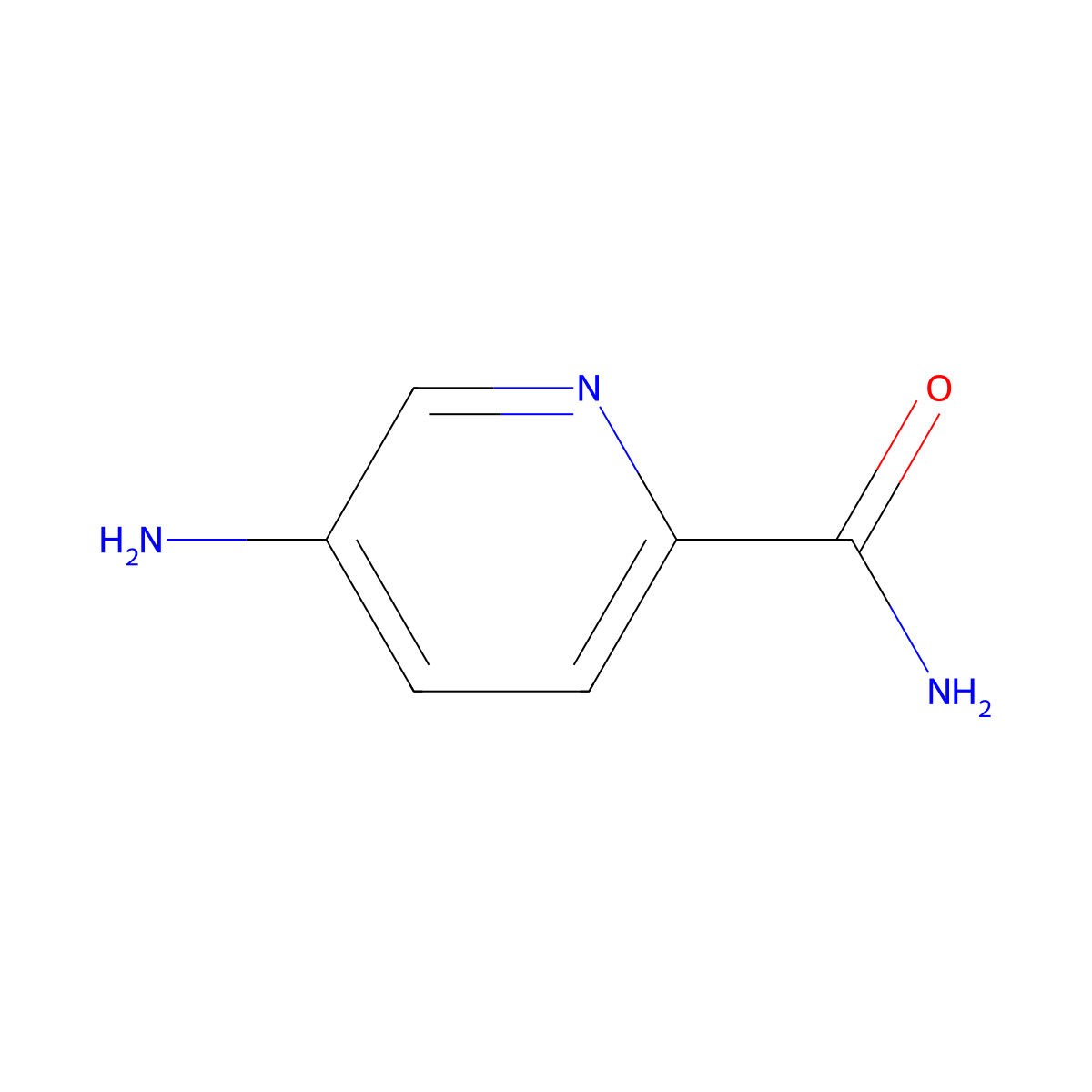 5-Aminopyridine-2-carboxamide molecular structure, CAS 145255-19-2