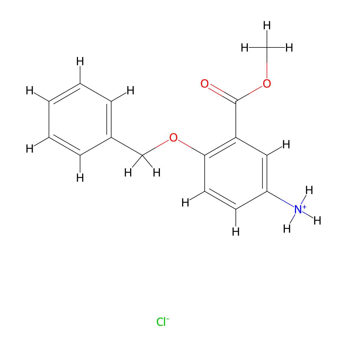 4-(Benzyloxy)-3-(methoxycarbonyl)benzenaminium chloride molecular structure, CAS 1452565-52-4