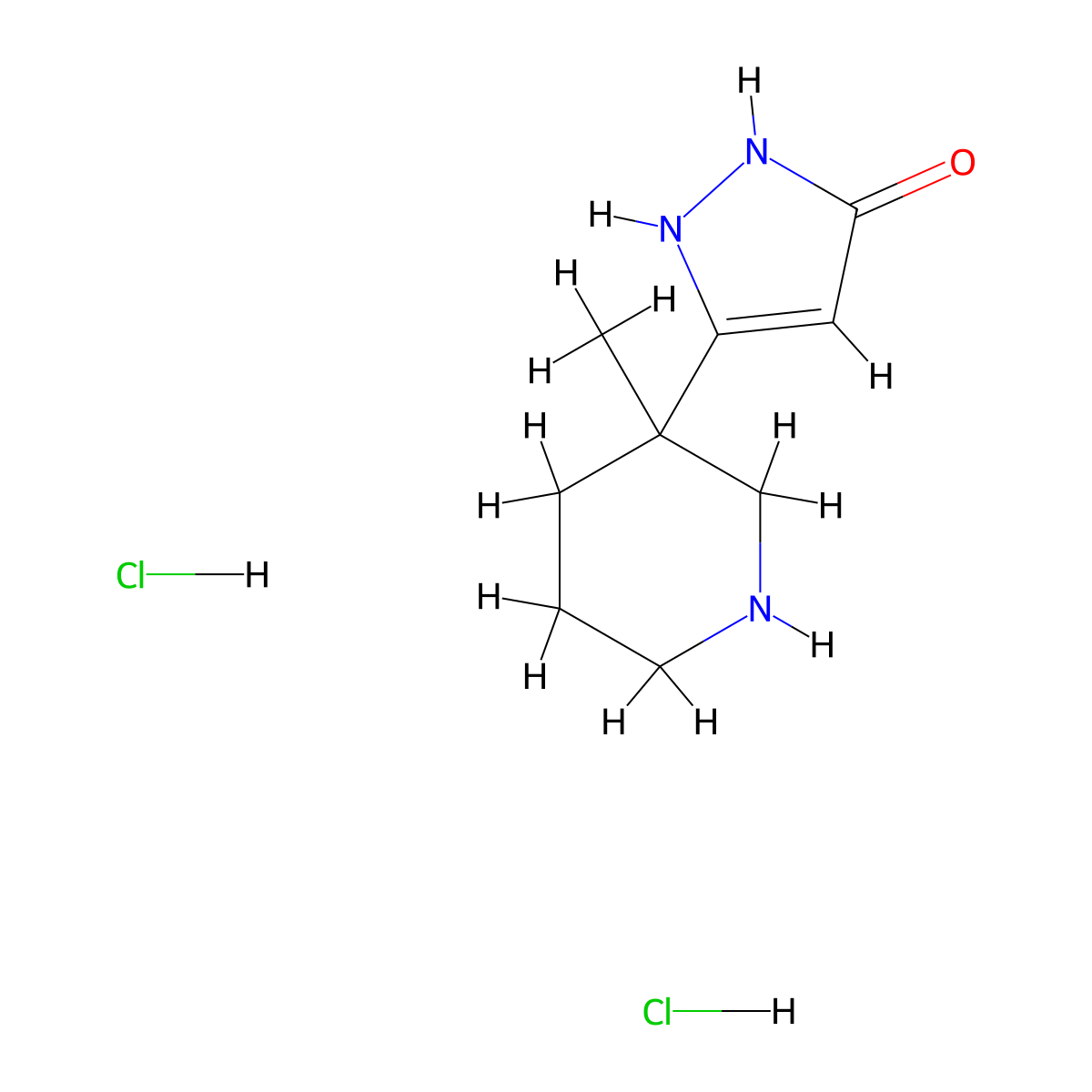 3-(3-Methylpiperidin-3-yl)-1H-pyrazol-5-ol dihydrochloride molecular structure, CAS 1452566-96-9