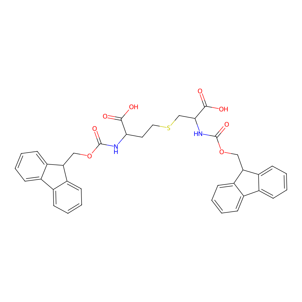 Di-Fmoc-DL-cystathionine molecular structure, CAS 1452573-76-0