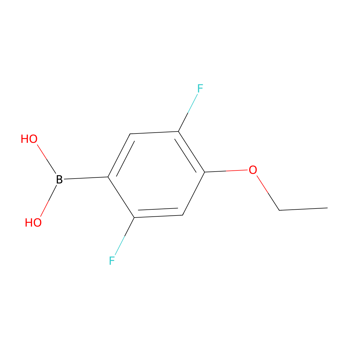 2,5-Difluoro-4-ethoxyphenylboronic acid molecular structure, CAS 1452575-83-5