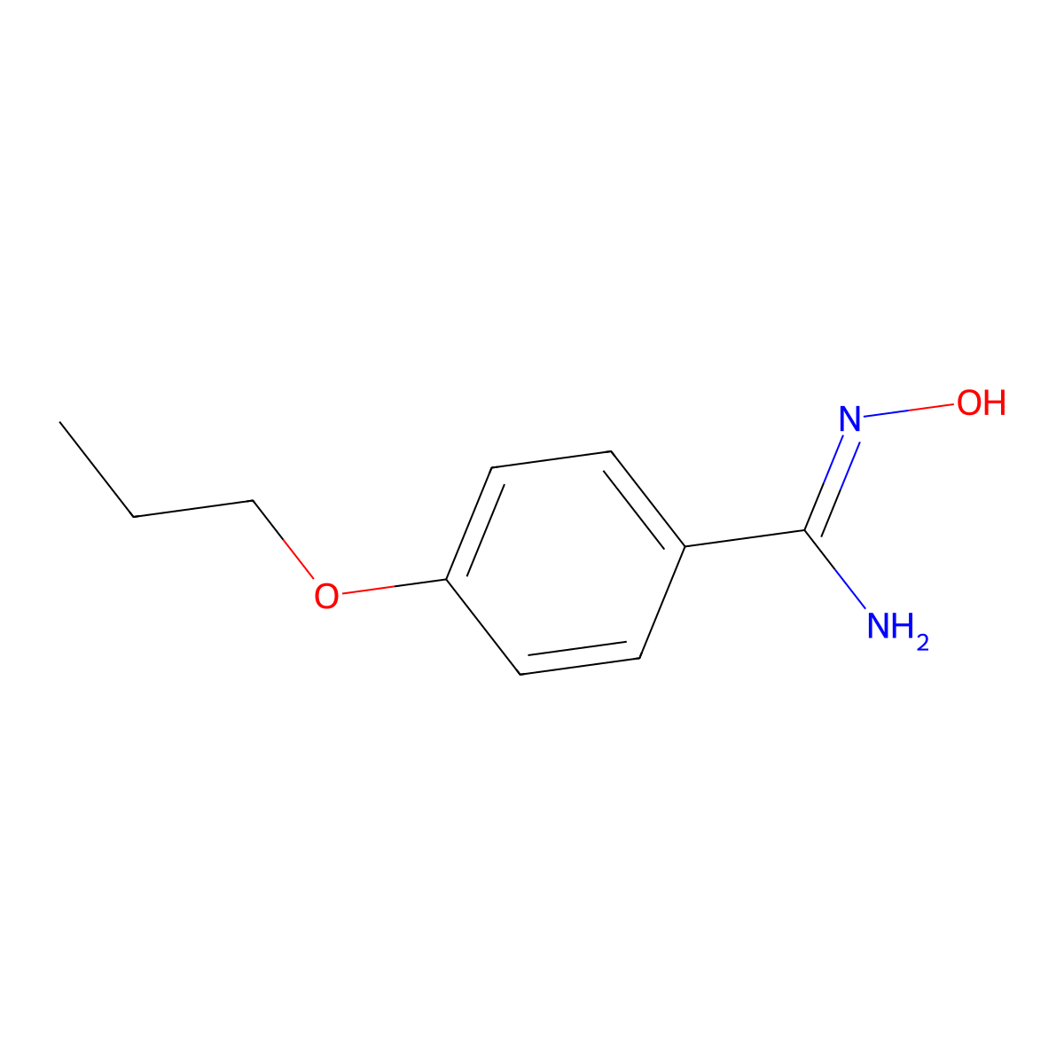 N-Hydroxy-4-propoxy-benzamidine molecular structure, CAS 145259-49-0