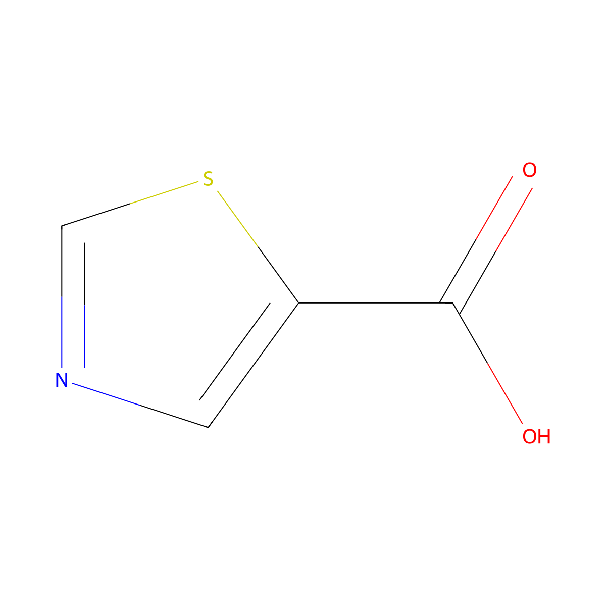 Thiazole-5-carboxylic acid molecular structure, CAS 14527-41-4