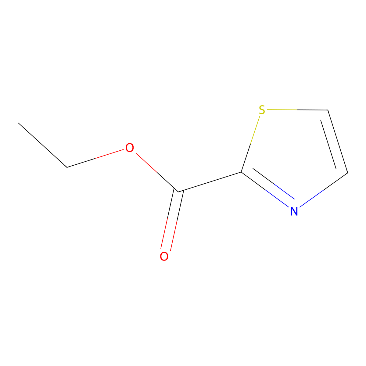 Ethyl 1,3-thiazole-2-carboxylate molecular structure, CAS 14527-42-5
