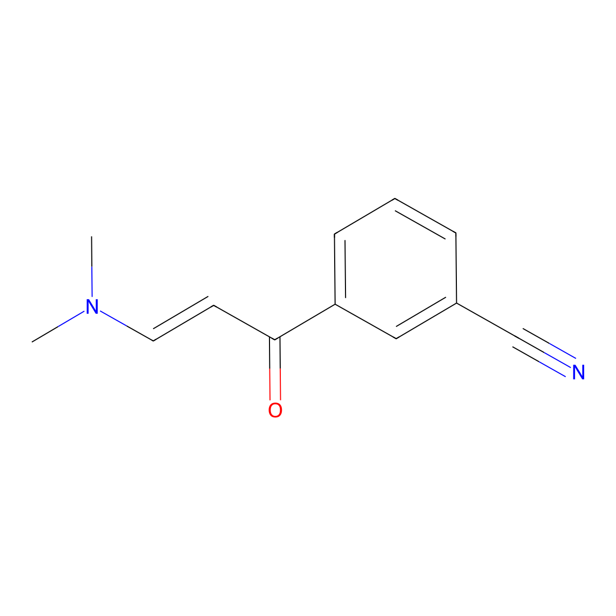 3-[3-(Dimethylamino)prop-2-enoyl]benzonitrile molecular structure, CAS 145276-31-9