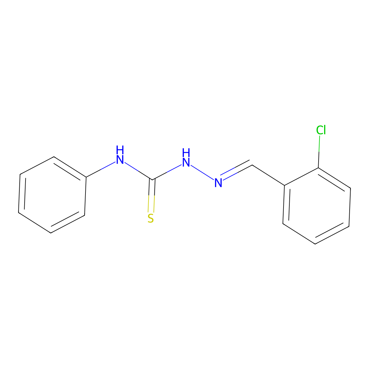 2-Chlorobenzaldehyde N-phenylthiosemicarbazone molecular structure, CAS 1452841-52-9