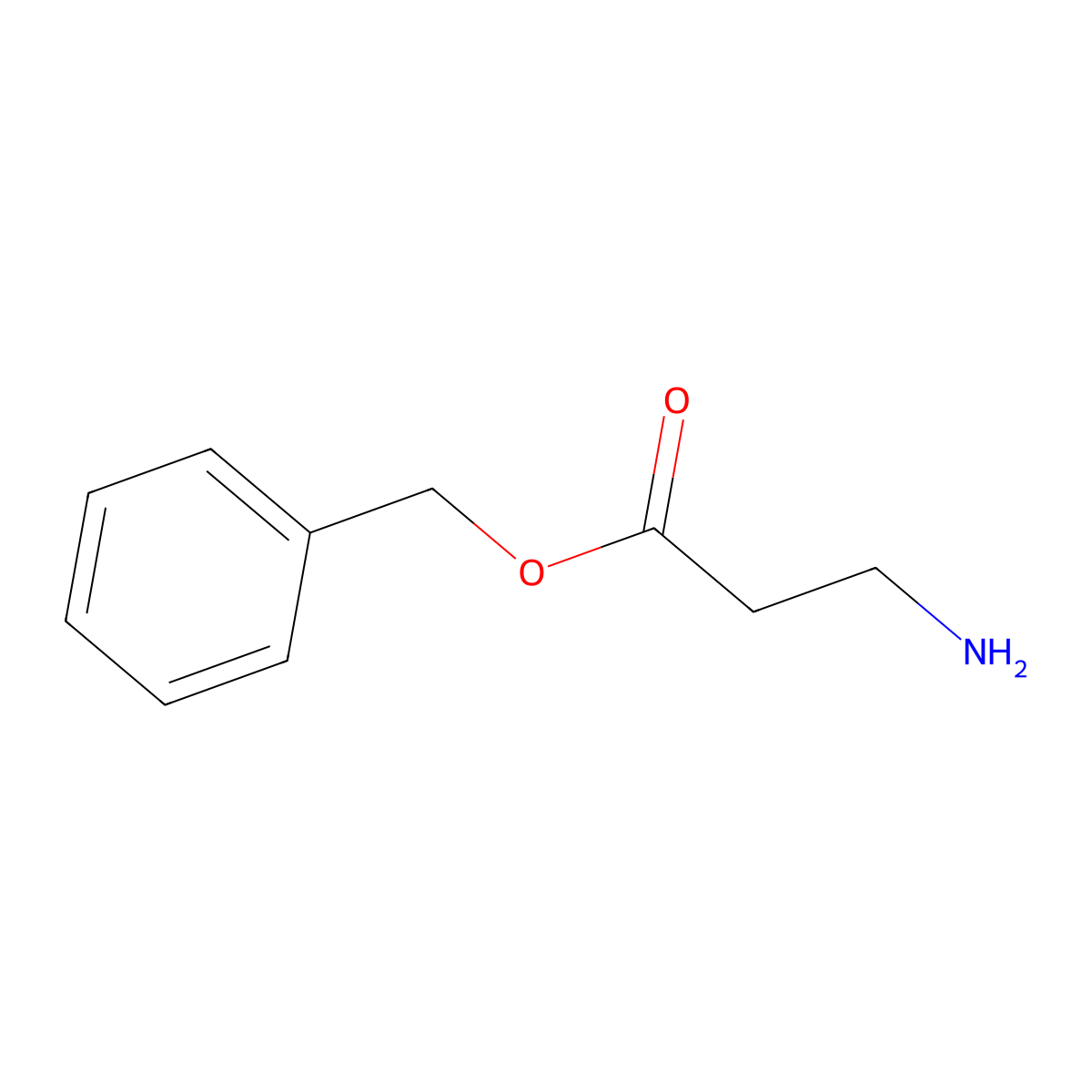 Benzyl 3-aminopropanoate molecular structure, CAS 14529-00-1