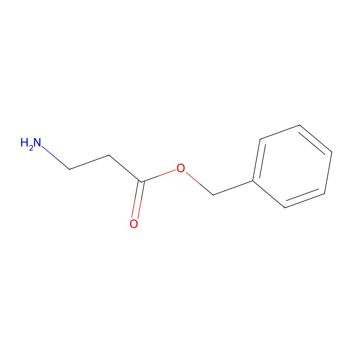 Benzyl 3-aminopropanoate molecular structure, CAS 14529-00-1