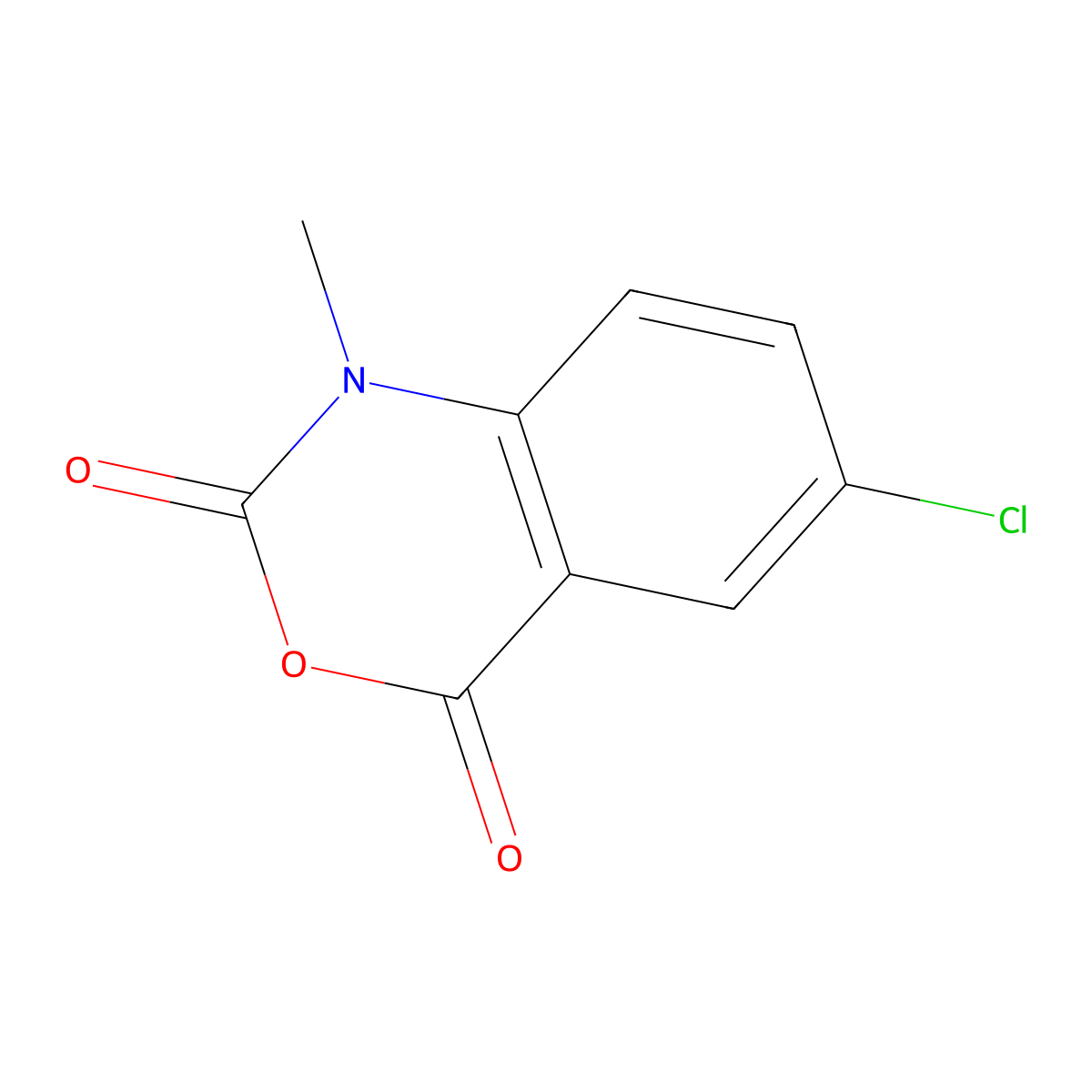 6-Chloro-1-methyl-2H-3,1-benzoxazine-2,4(1H)-dione molecular structure, CAS 14529-12-5