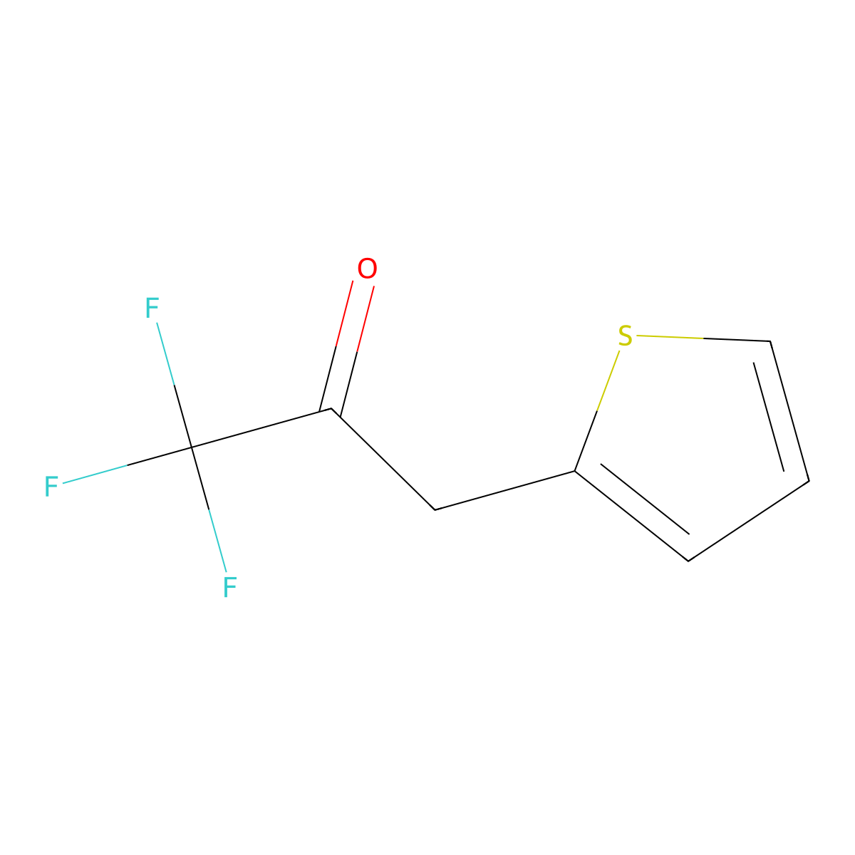1,1,1-Trifluoro-3-(2-thienyl)acetone molecular structure, CAS 14529-33-0