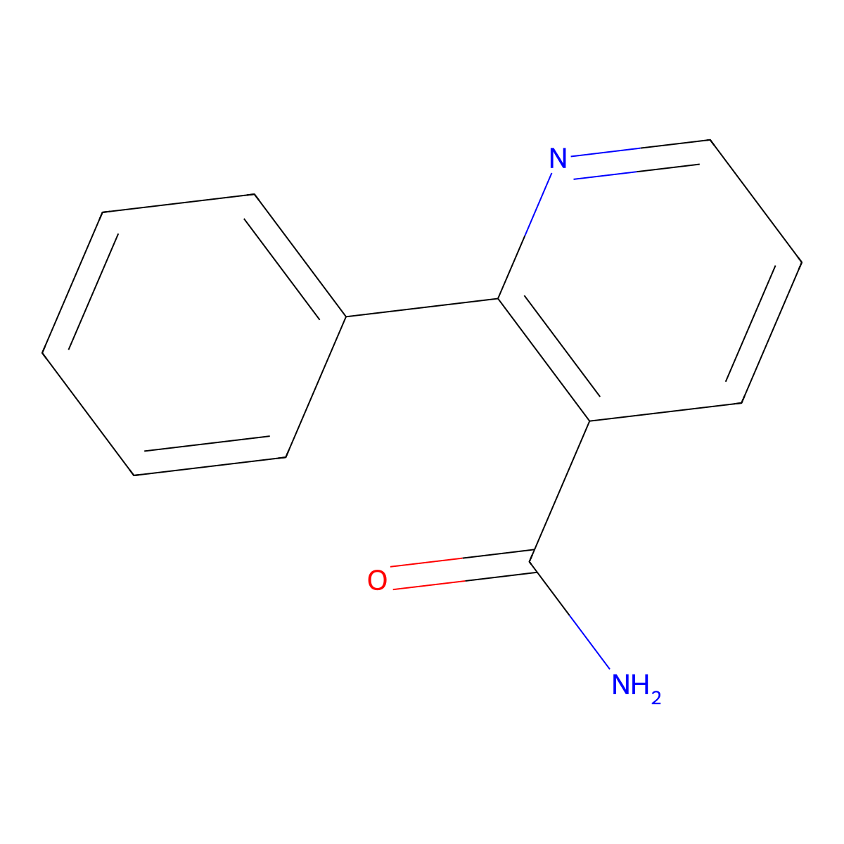 2-Phenylnicotinamide molecular structure, CAS 145297-28-5
