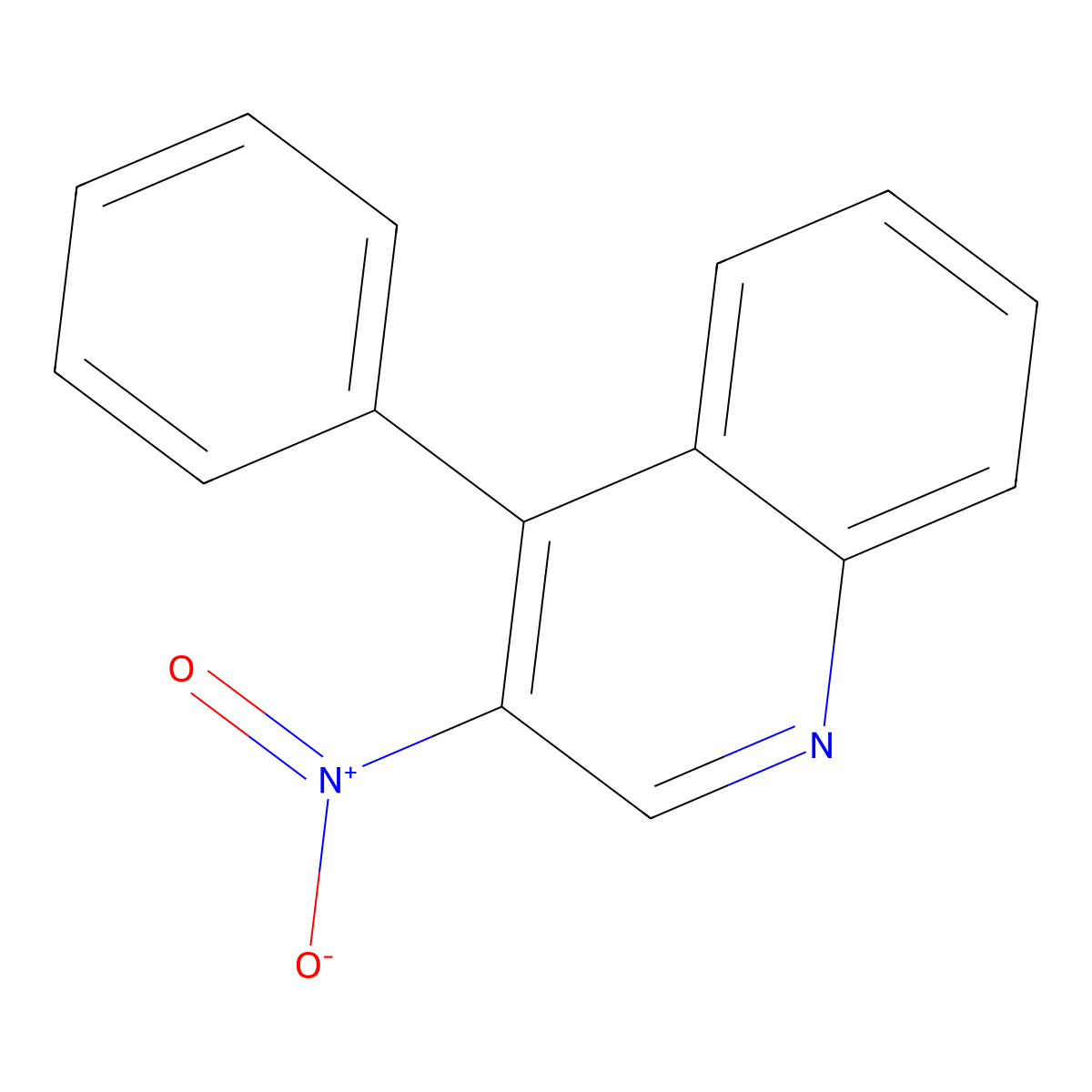 3-Nitro-4-phenylquinoline molecular structure, CAS 145297-30-9