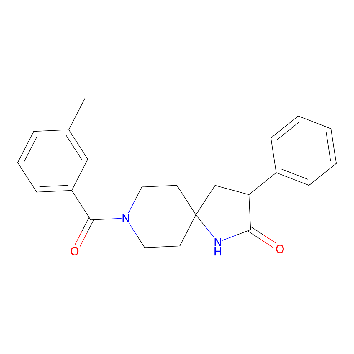 8-(3-Methylbenzoyl)-3-phenyl-1,8-diazaspiro[4.5]decan-2-one molecular structure, CAS 1452987-91-5