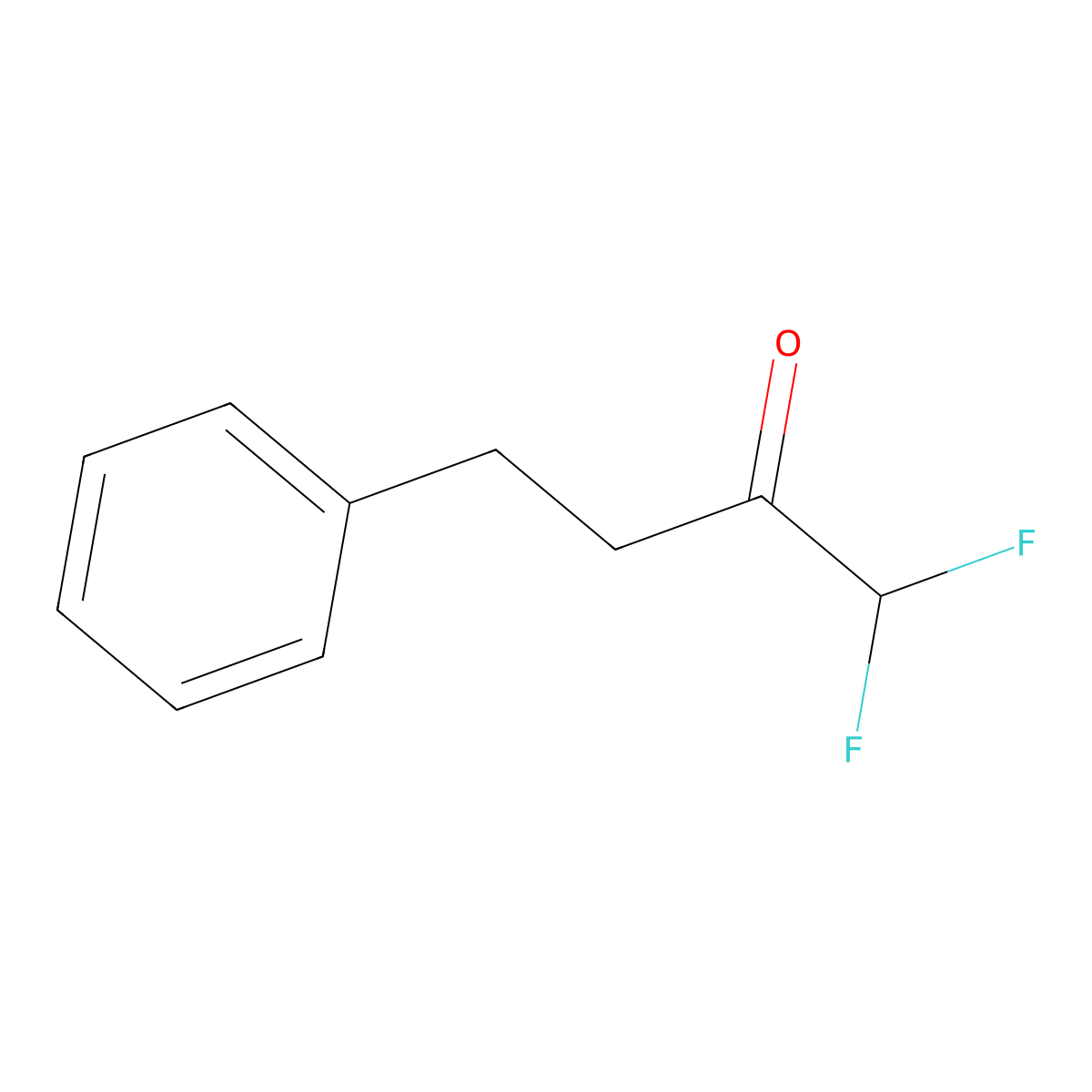 1,1-Difluoro-4-phenylbutan-2-one molecular structure, CAS 145299-84-9