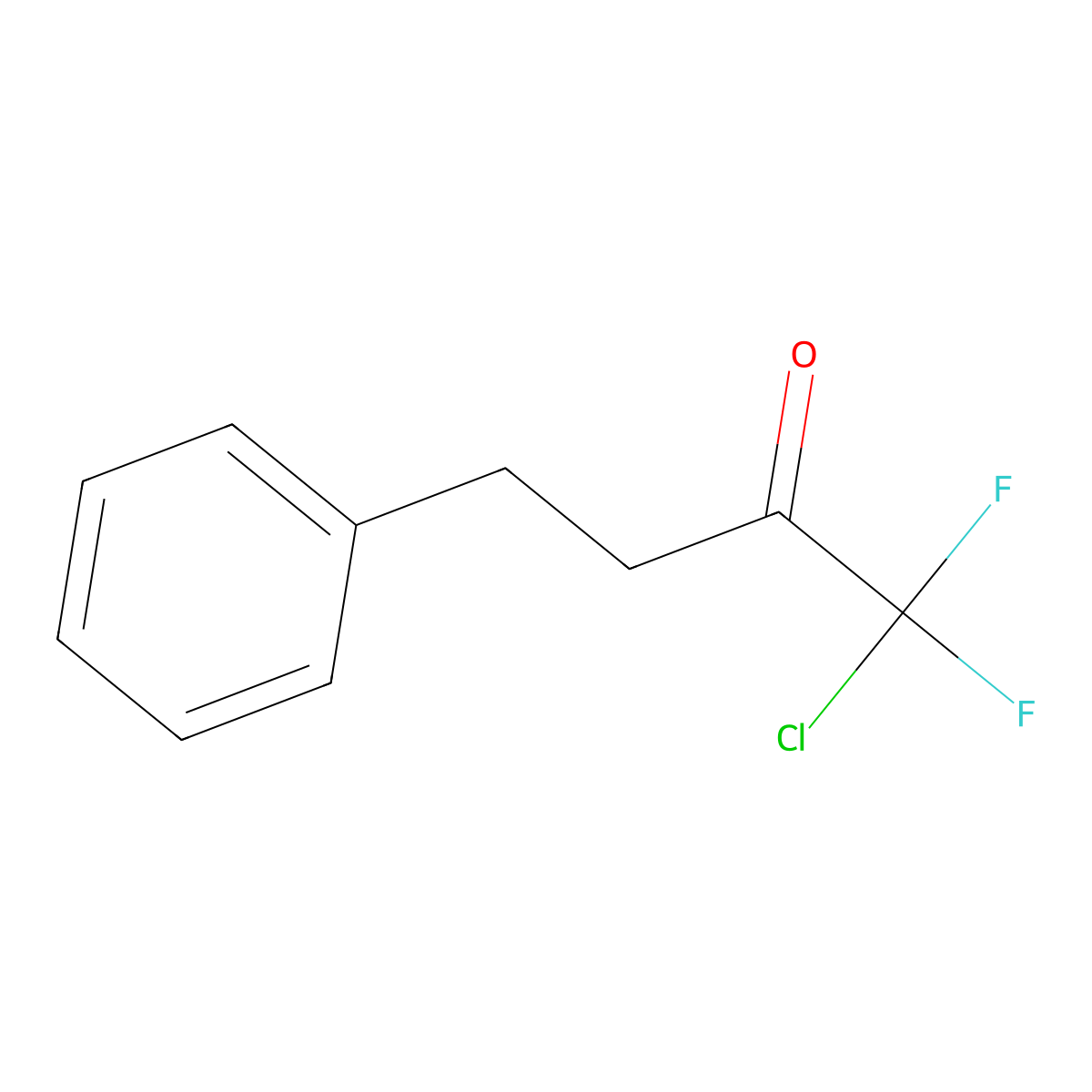 1-Chloro-1,1-difluoro-4-phenylbutan-2-one molecular structure, CAS 145299-85-0