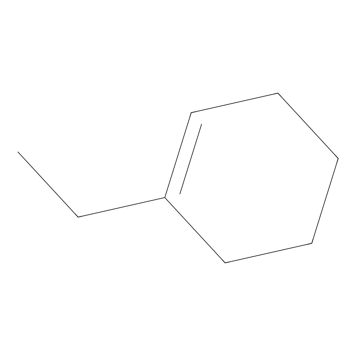 1-Ethylcyclohexene molecular structure, CAS 1453-24-3