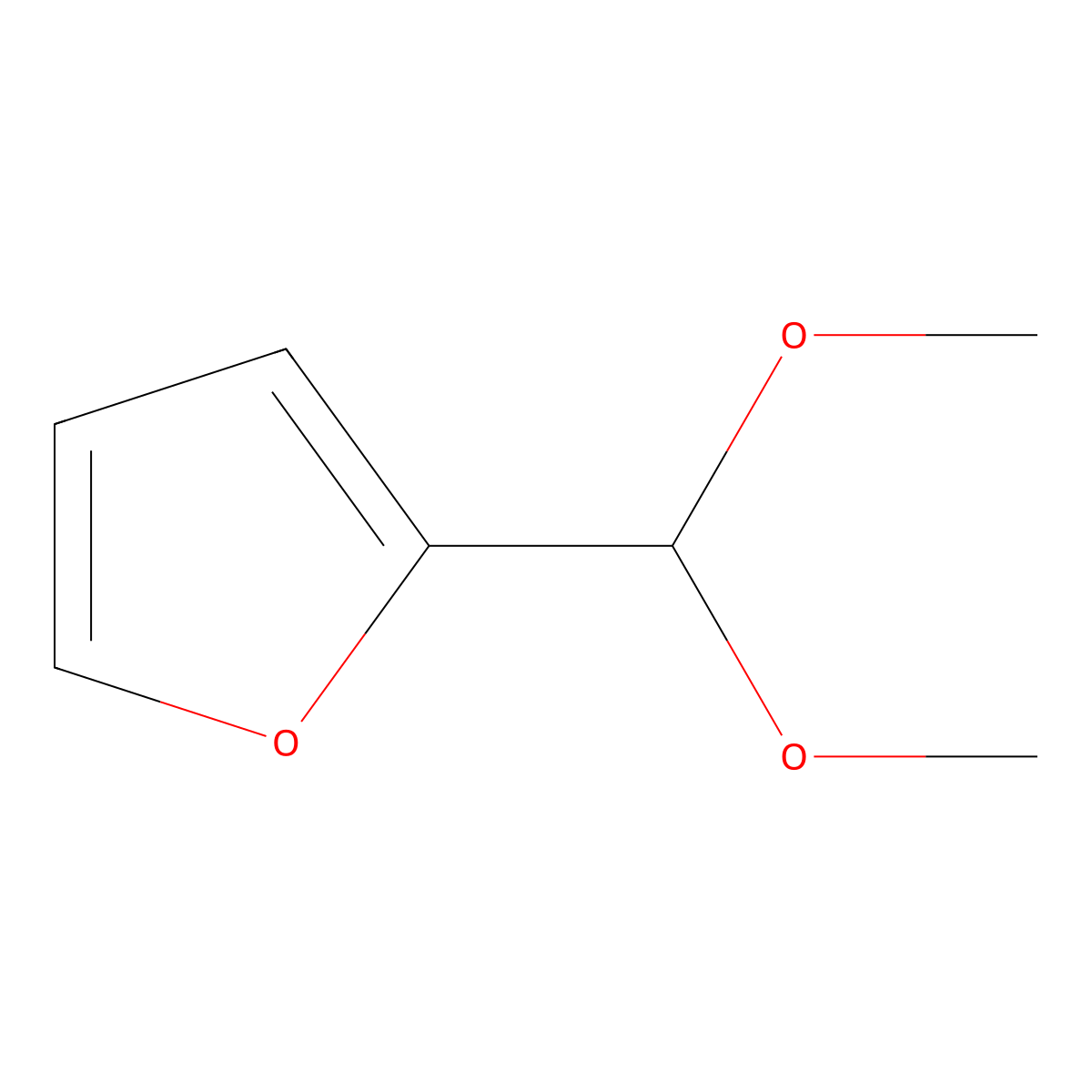 2-(Dimethoxymethyl)furan molecular structure, CAS 1453-62-9