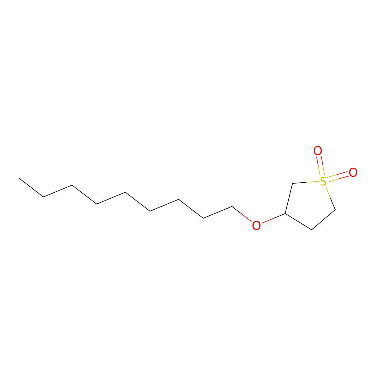 3-Nonyloxythiolane-1,1-dione molecular structure, CAS 14530-11-1